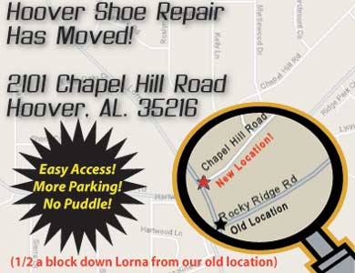 Hoover Shoe Repair has moved!